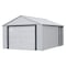 Arrow Storage Products Murryhill Steel Garage, 12 ft x 17 ft, 2-Tone Gray BGR1217FG - alternate 1